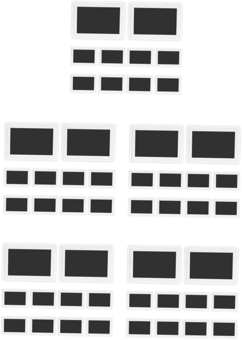 Cabilock 50pcs Magnetic Photo Frames for Refrigerator Picture Holders for Frame for Kitchen Office and School Inner