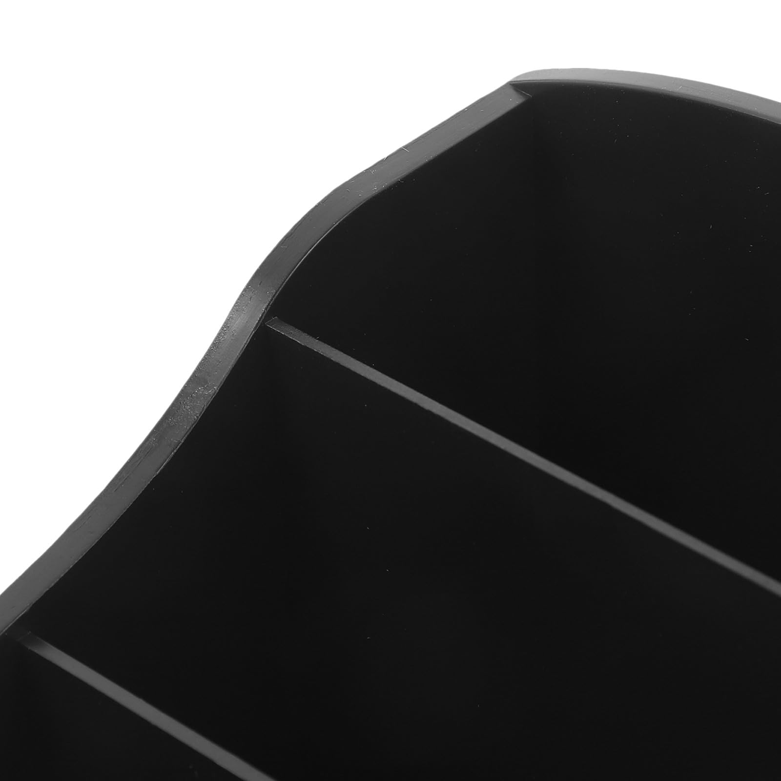 Organizador de Bolsas de Té y Azúcar de Mostrador, Caja de Almacenamiento de 3 Compartimentos en Abs Negro, Porta Bolsitas Pequeño para Cocina y Cafetería, Soporte Multifunción
