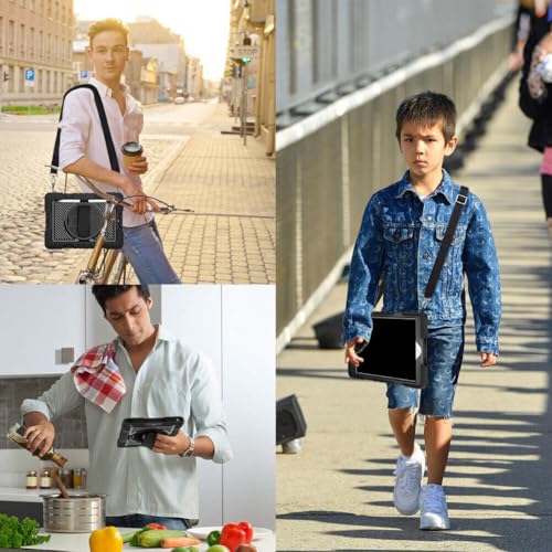 Coque pour iPad 8e génération antichoc rigide avec sangle silicone