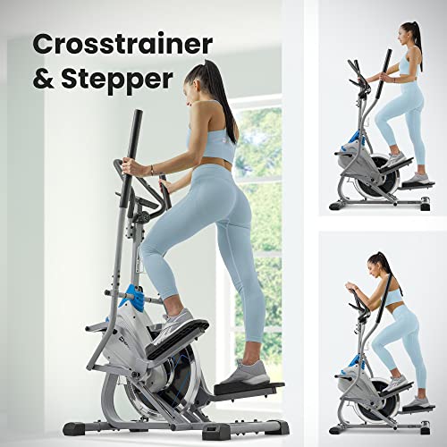 Hop-Sport Cross Stepper für zuhause HS-400B Icon - 2-in-1 Crosstrainer und Stepper mit Trainingscomputer - innovatives Trainingsgerät verbindet das Stepper- und Crosstrainer-Training – Bild 6