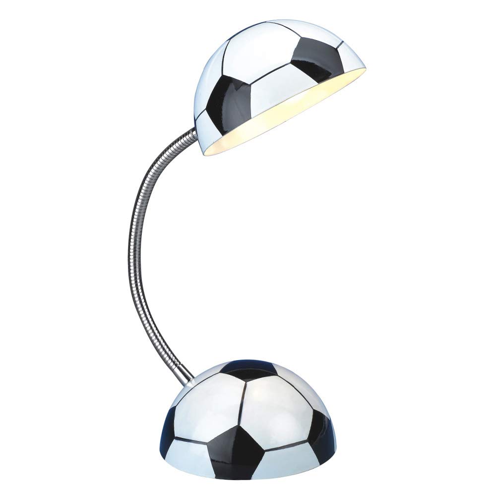 wonderlamp W-A000119 Flexo Infantil Futbol, Blanco/Negro