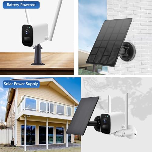 StartVision Solar Panel for Security Camera,5V 3.5W Solar Panel with Micro USB & USB-C Port, Continuously Power for Rechargeable Battery Camera,IP65 Waterproof,with 9.8ft Charging Cable - Thumbnail 4