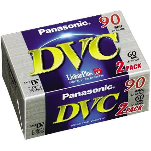 Panasonic AY-DVM60FE2 MiniDV-Kassetten, 60 Minuten, 2er-Pack Cover