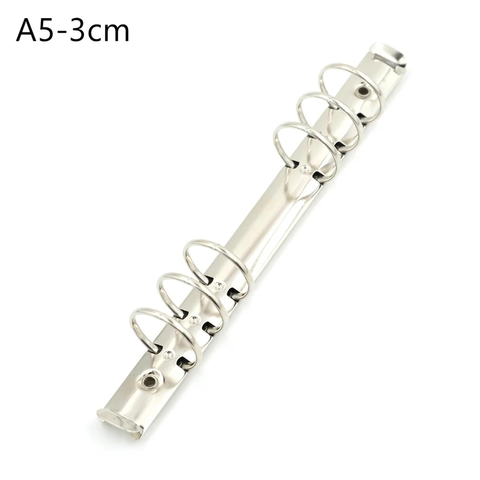Raccoglitore ad anelli, 10 pezzi, formato A4, B5, A5, A6, A7, B7, a spirale, in metallo, diametro 1,5/2/3 cm, accessori per la scuola, fai da te, materiale scolastico (A5 3 cm)