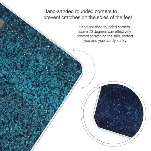 Báscula Digital de Baño con Diseño Brillante Azul Verdoso miniatura 4