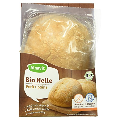 Alnavit Bio Helle Brötchen, glutenfrei, laktosefrei, 5er Pack (5 x 125 g)