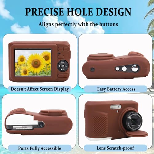 Funda de silicona para cámara Kodak PIXPRO FZ45 con protector miniatura 3