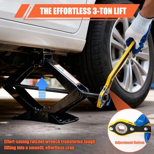 nkpyln 3 Ton Scissor Jack Kit