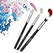 EmaxDesign 8 Pieces Makeup Brush Set Face Eye Shadow Eyeliner Foundation Blush Lip Makeup Brushes Powder Liquid Cream Cosmetics Blending Brush Tools (Silver Black)