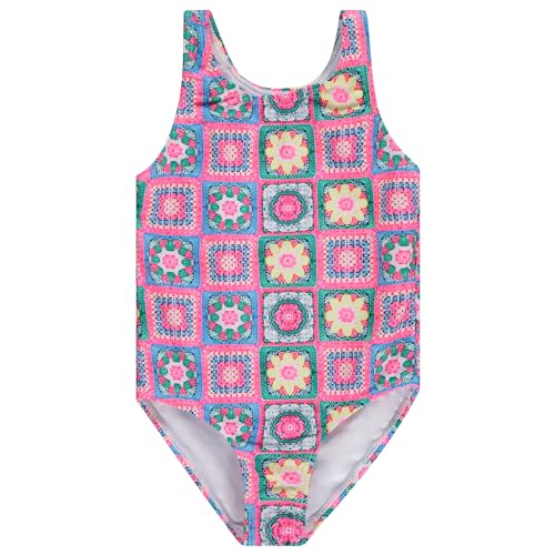BTween Girls Multi Pack One Piece Swimwear Unique Colors and Patterns, Sizes 4-16 for Kids and Toddlers2