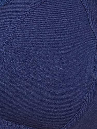 Image of Clovia Women's Cotton Non-Padded Non-Wired Full Cup Bra in Blue