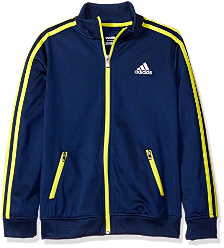 adidas Big Boys' Separates Training Track Jacket, Collegiate Navy/Shock Slime, X-Large/18