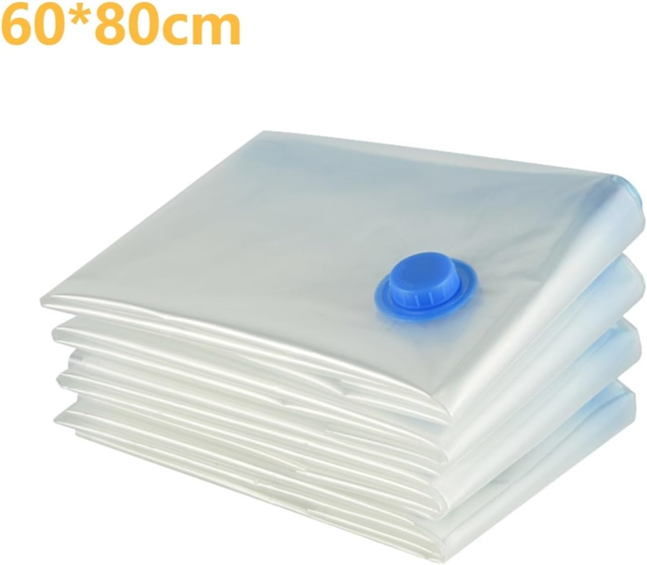 7 Sizes Reusable Vacuum Bags with Pump Cover Compression Sealer Bag Space Saving for Clothes Storing Large Container(60x80cm set)