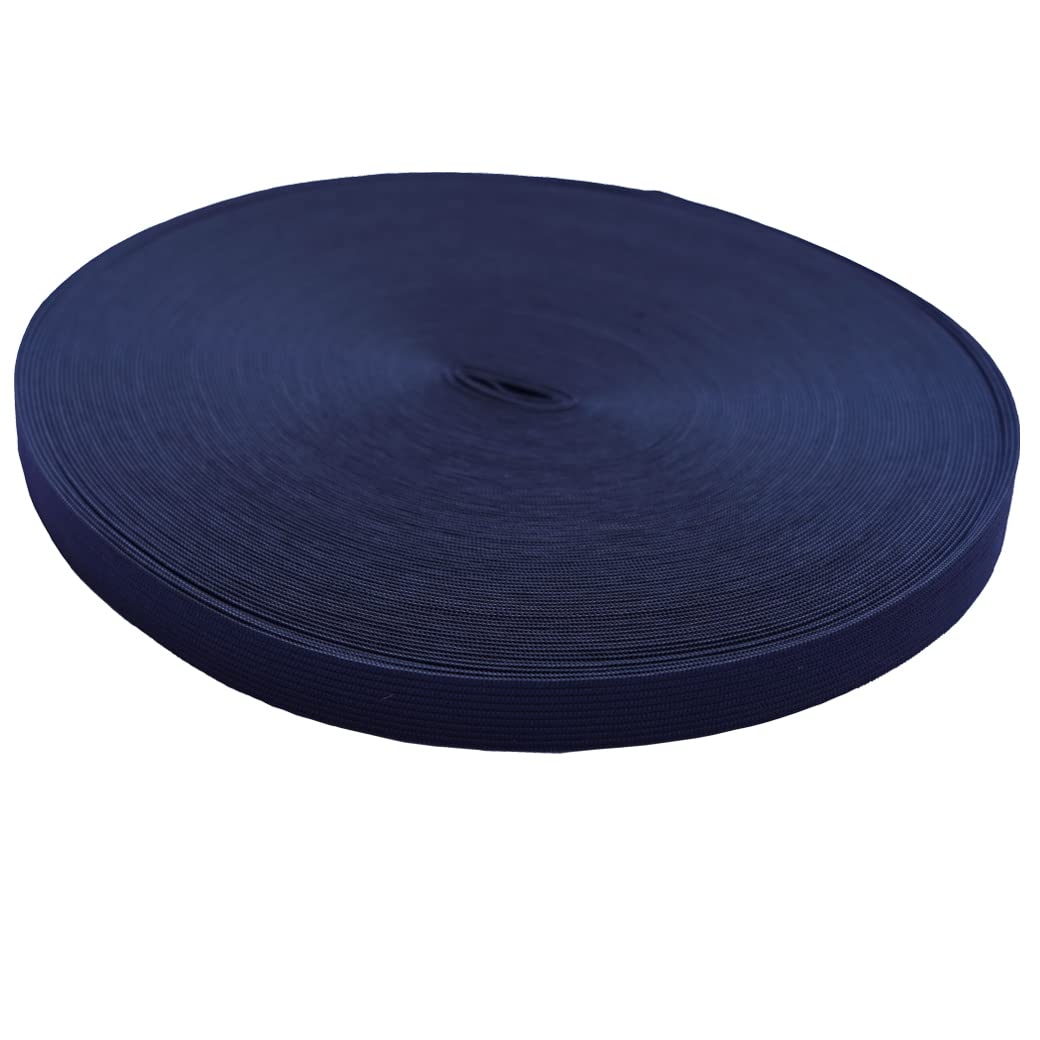 Élastique couture noir 2cm COLOMI ruban plat de 40 mètres pour mercerie et loisirs créatifs