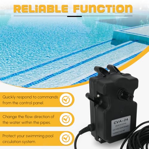 FQRANBO CVA-24T Valve Actuator 3-Port Compatible with All 24VAC Control Systems, Replacement for Pentair 263045 Valve Actuator, 24 Volt AC, 180 Degree Rotation, 3-Wire with 25ft Cable by FQRANBO - Used condition - Image 4