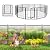 Decorative Garden Metal Fencing 28ft (L)×32in(H) 12 Panels Heavy Duty Iron Wire Animal Barrier Temporary No Dig Fence Landscape Edging Privacy Fence for Yard, Outdoor, Dog, Patio, Flower Bed