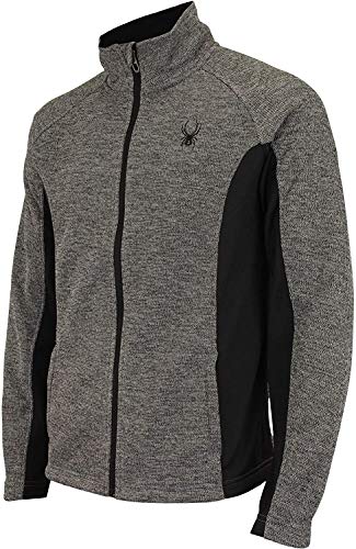 Sweater Spyder Constant pour homme, veste zippée gris anthracite en taille M