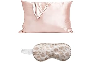 Satin Sleep Eye Mask for Women - Leopard Print