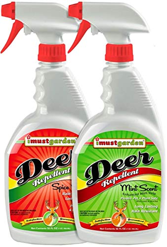 I Must Garden Deer Repellent [2 Pack: Mint Scent + Spice Scent]