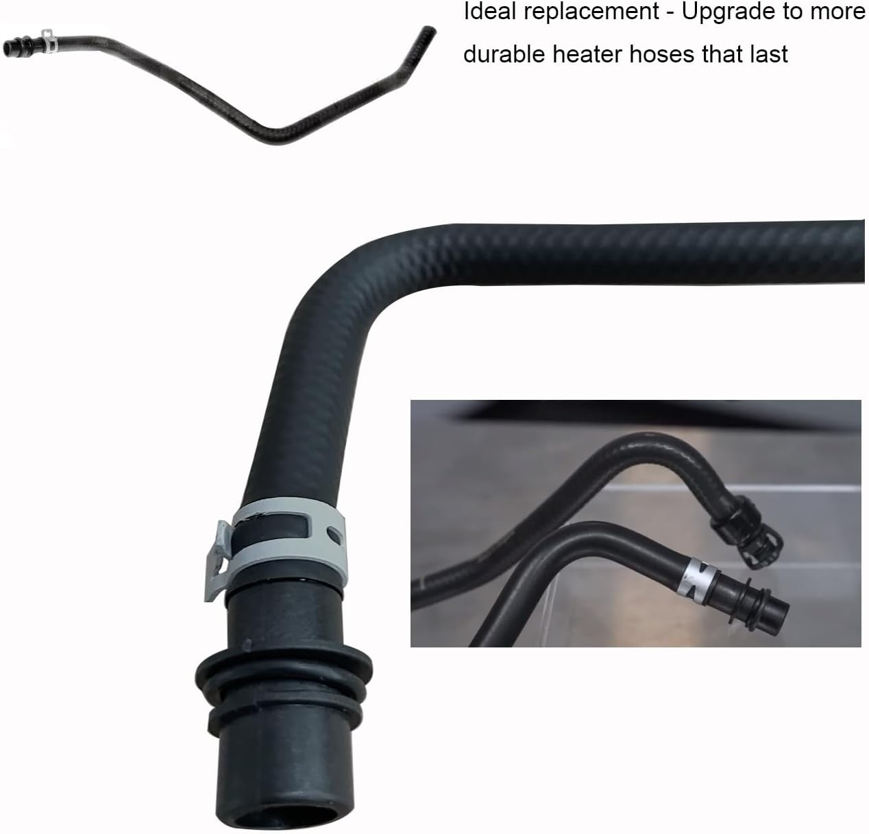 Engine Coolant Hose, Radiator Upper Inlet Coolant Bypass Hose, Coolant Recovery Tank hose Compatible with 2011-2016 Chevy Cruze 1.4L Replaces 626-609 13408385