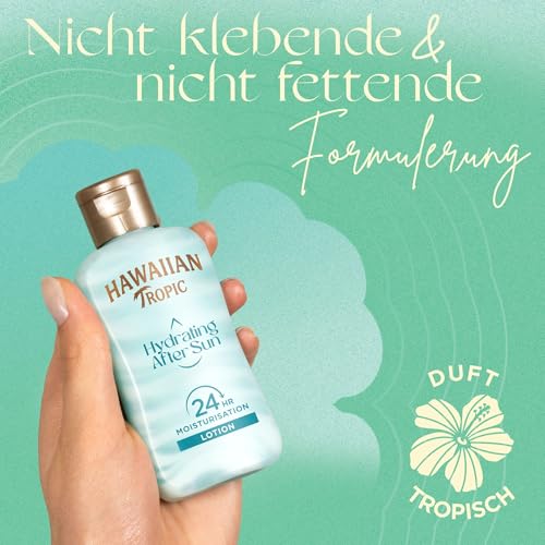Hawaiian Tropic | Hydrating After Sun – für den Erhalt der Bräune, 60ml, Reisegröße, 24-Feuchigkeitspflege, mit Aloe Vera, vegan – Ansicht 4
