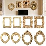 mini cadre photo bapteme 🖼️ 【Tailles polyvalentes pour projets créatifs】 Ces petits cadres photo sont parfaits comme accessoires photo, pour présenter des bijoux ou comme décoration pour mariages, Noël et autres occasions. Idéaux aussi pour des collages muraux ou de l'art avec mini cadre photo vintage.