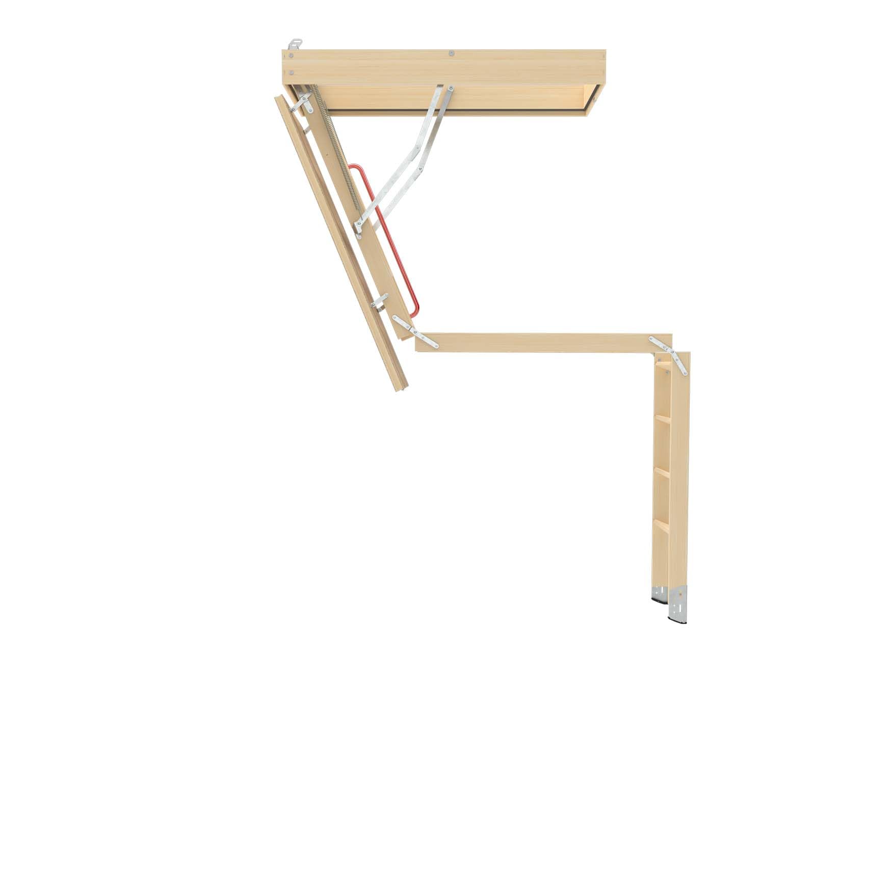 LWP Insulated Wood Attic Ladder 7 8 - 9 4 22.5 x 47 with 350 lb. Load Capacity product thumbnail 5