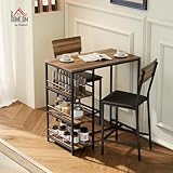 Zoom IMG-1 homcom tavolo bar con 2 Zoom IMG-1 homcom tavolo bar con 2