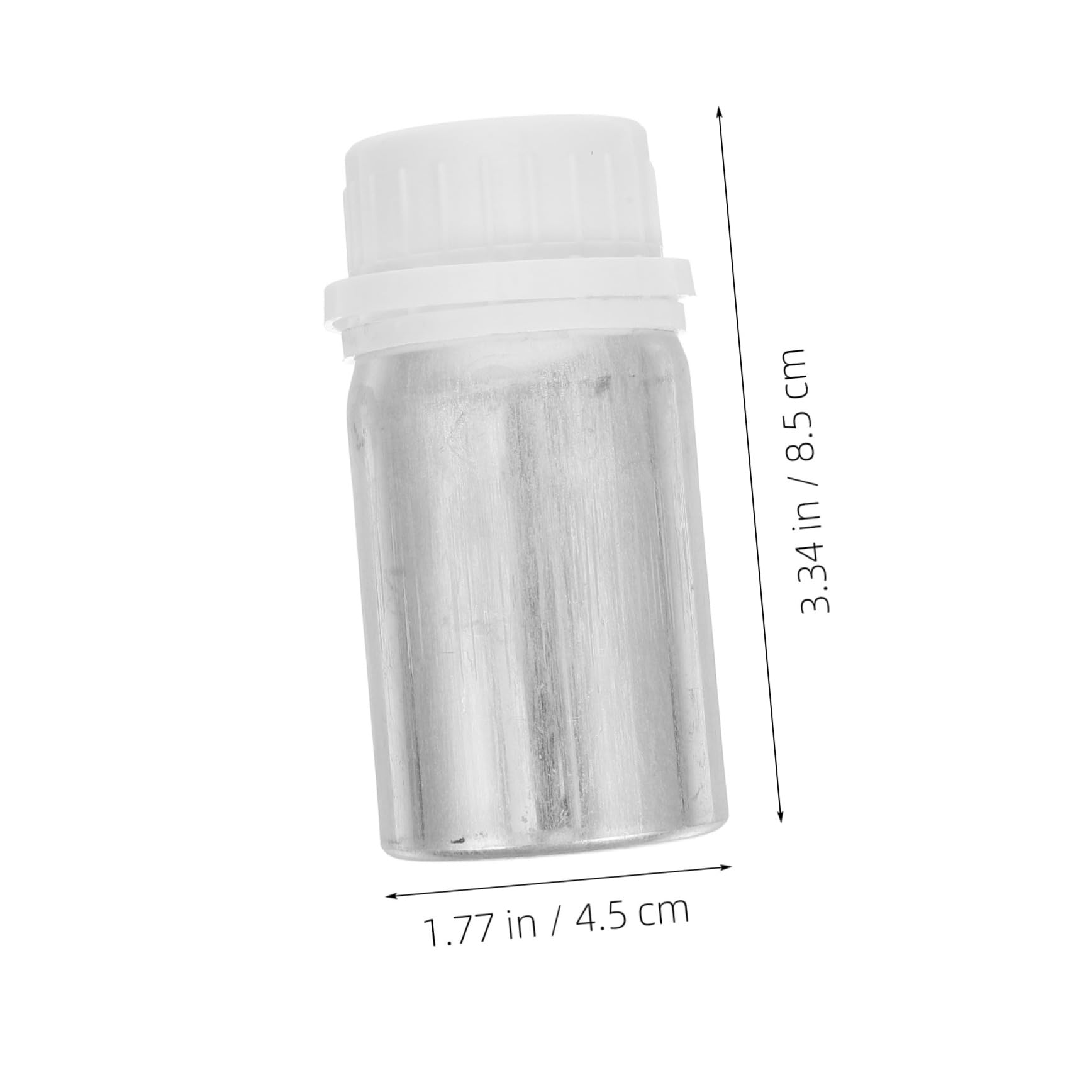 Alipis Ml Reagent Bottles Aluminum Plastic Sample Containers Caps Leakproof for Lab and Home Use
