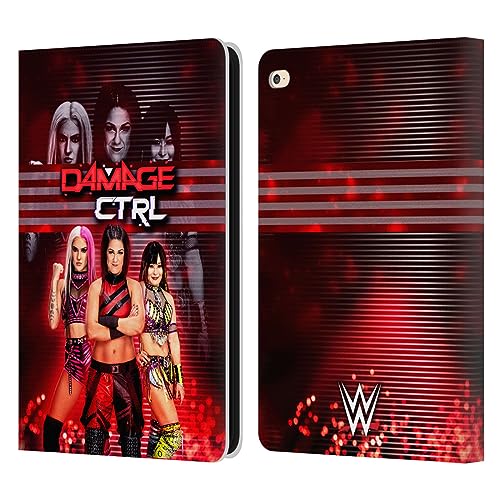 Head Case Designs Officially Licensed WWE Bayley, Dakota Kai, Iyo Sky Damage CTRL Leather Book Wallet Case Cover Compatible with Apple iPad Air 2 (2014)