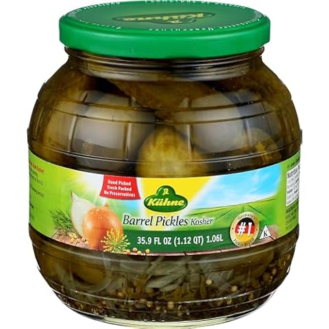 Kühne, Barrel Gherkins, 35.9 Ounce (Pack of 6) Cover