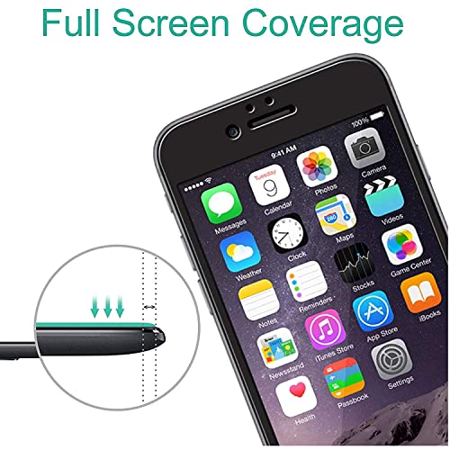 Image of STP FEEL [2 Pack Military Grade Premium Tempered Glass For iPhone 6 Plus /iPhone 6s Plus (5.5 Inch) Edge to Edge Super Tough 9H Hardness Screen Protector Guard with Easy Installation Kit