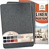 Linen Fabric Repair Tape 2 Pcs 8x12 Inch, Self Adhesive Couch Patch Repair Fabric Tape for Furniture, Linen Patch Kit for Couch, Carpet, Upholstery, Chair, Sofa, Cushion, Bag (Dark Grey)