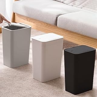 Small Trash Can with Lid, Bathroom Trash Can with Lid, Plastic Small Garbage Can with 𝑃𝑜𝑝-𝑢𝑝 Lid for Kitchen, Living Room, Office, College Lightning Deals Of Today Prime