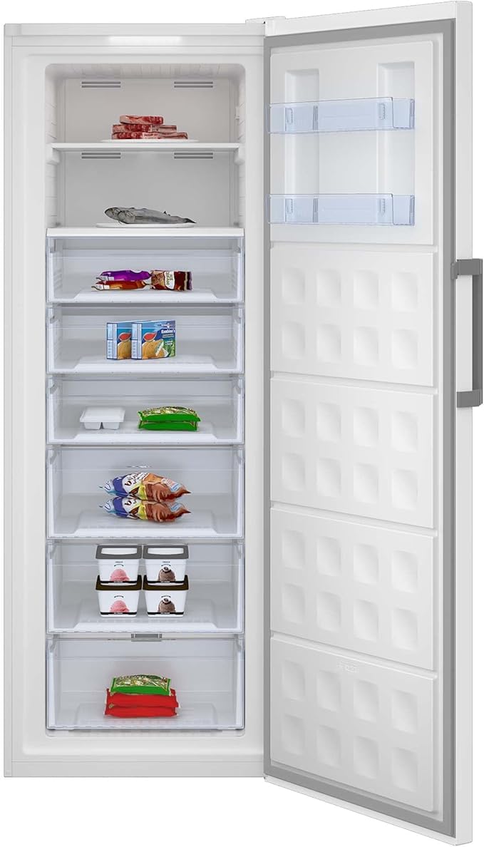 Congélateur armoire BEKO RFNE448E45W