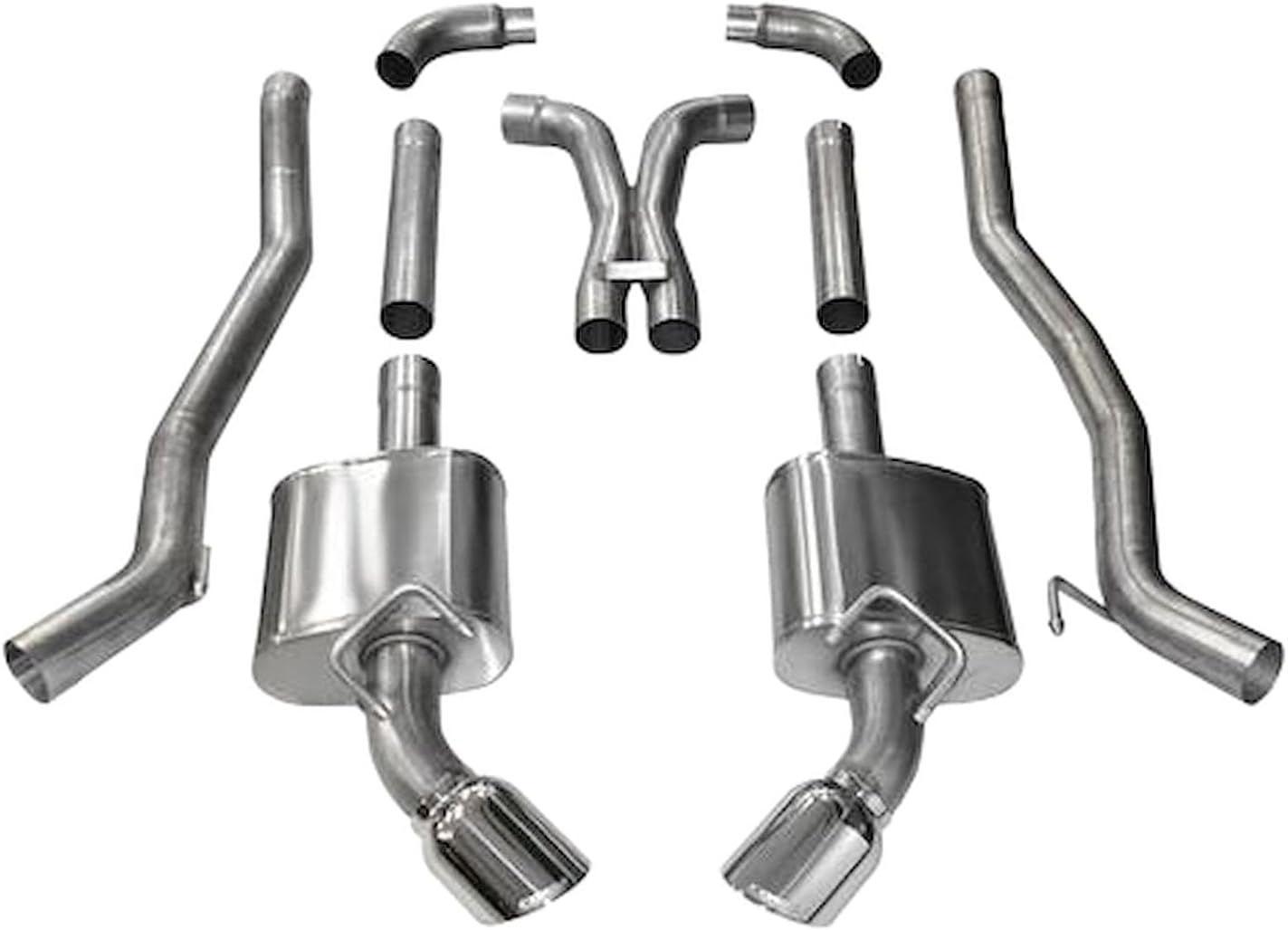 Corsa 14968 Cat Back Exhaust and X Pipe (Chevrolet Camaro SS)