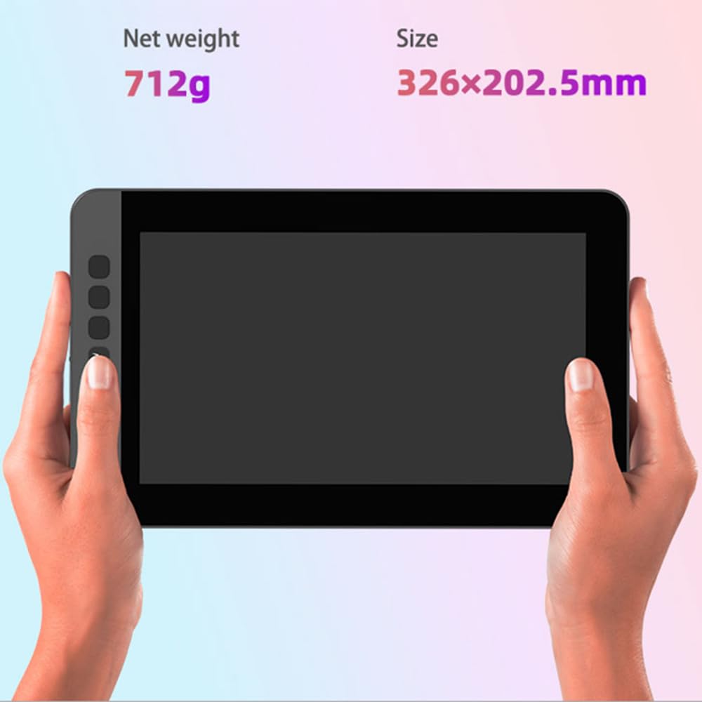 LCD Grafica Disegno Tablet Monitor 11.6 Pollici Dimensioni 1920 * 1080 Display 8192 Livello di Pressione Passiva Tecnologia Supporto Windows MacOS Alimentato USB Basso Consumo Disegno Tablet con