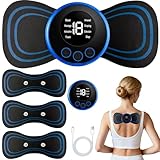 Hyhuiyin Wireless TENS Machine,TENS Machine for Pain Relief swith 8 Modes 19 Intensities, 3X Reusable Electrode Pads Portable Device for Back Neck Shoulder & Knee Discomfort