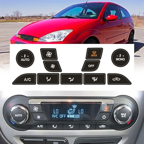 Autocollant de réparation bouton commande climatisation voiture Ford Focus