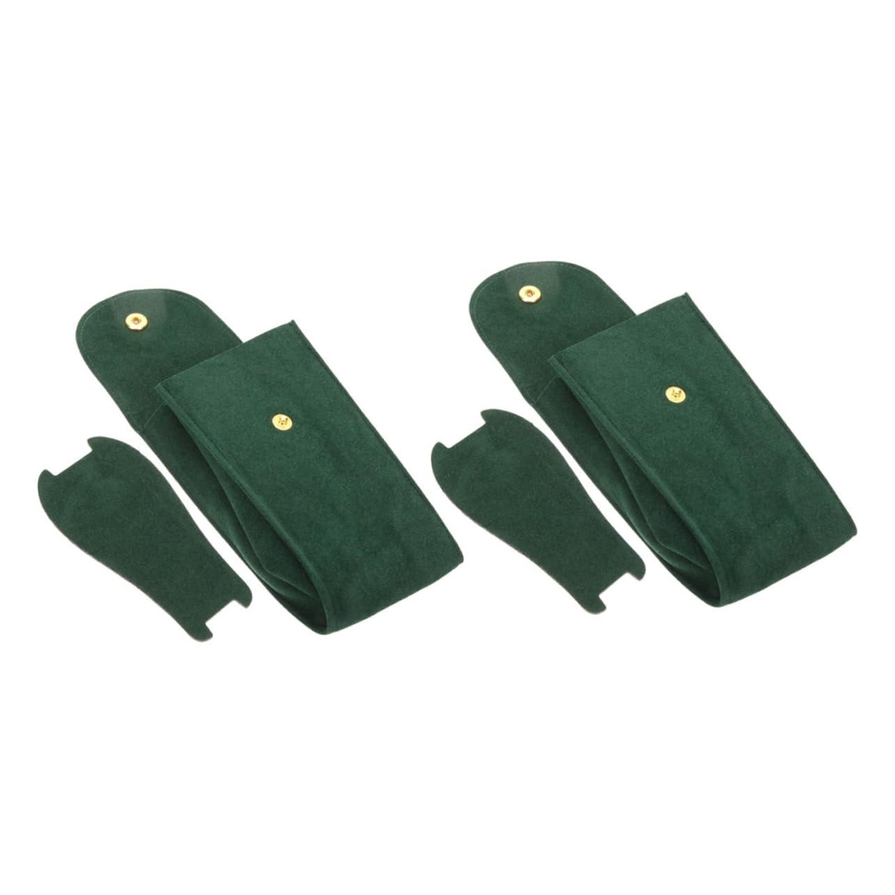 Hemobllo 4 Sätze Aufbewahrungstasche Ansehen Reisen Sprechen Wasserdicht Schutz Uhrentasche Beobachten Sie Den Halter Uhr Ärmel Betrachten Beutel Flanell Green 2 Stück * 4
