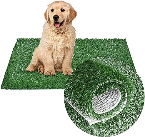 Artificial Pet Pee Grass Mat for Puppy, Pet Turf Fake Grass Replacement Pad for Dog Potty Training, Indoor and Outdoor.(46 x 58.5 cm)