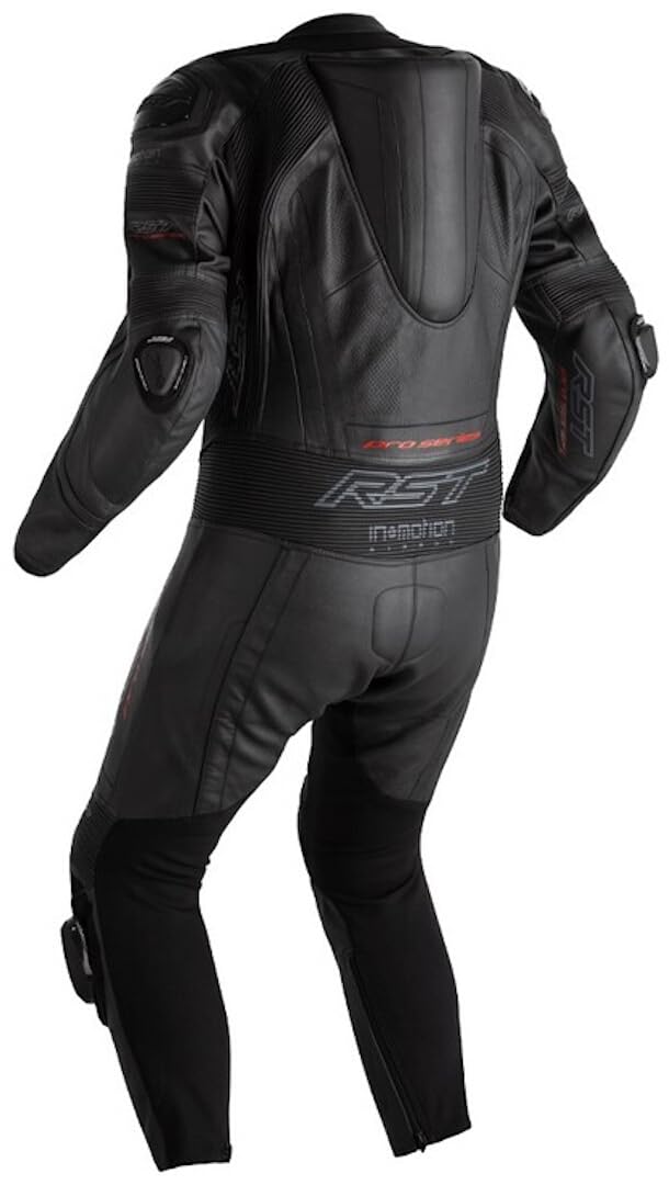 RST Pro Series Evo Poduszka powietrzna Jednoczęściowy skórzany kombinezon motocyklowy, czarny, XL