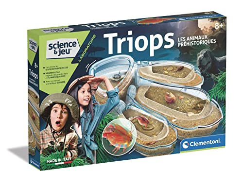 Clementoni-52565-Triops, Les Animaux préhistoriques-Jeu Scientifique-Version française-8 Ans et Plus-Fabriqué en Italie, 52565, Multicolore