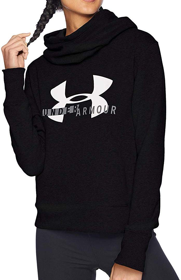Under Armour Cotton Fleece Sportstyle Logo Hoodie Parte Superior del Calentamiento Mujer