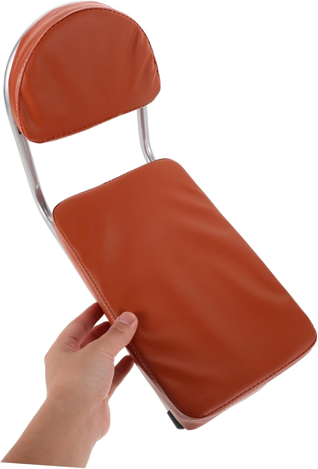 Yardwe Bicycle Rear Seat Cushion with Backrest Soft Padded Bike Saddle for Passenger Fit Cycling Accessory for Road and Mountain Bikes Easy Installation and Enhanced Stability