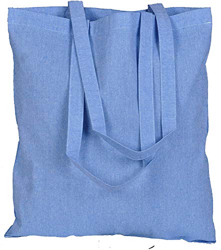 ATMOS-GREEN-20-pack-15-X-16-inch-with-long-handle-ASSORTED-Colors-55-oz-Recycled-cotton-canvas-reusable-grocery-bags-eco-friendly-super-strong-MADE-in-INDIA