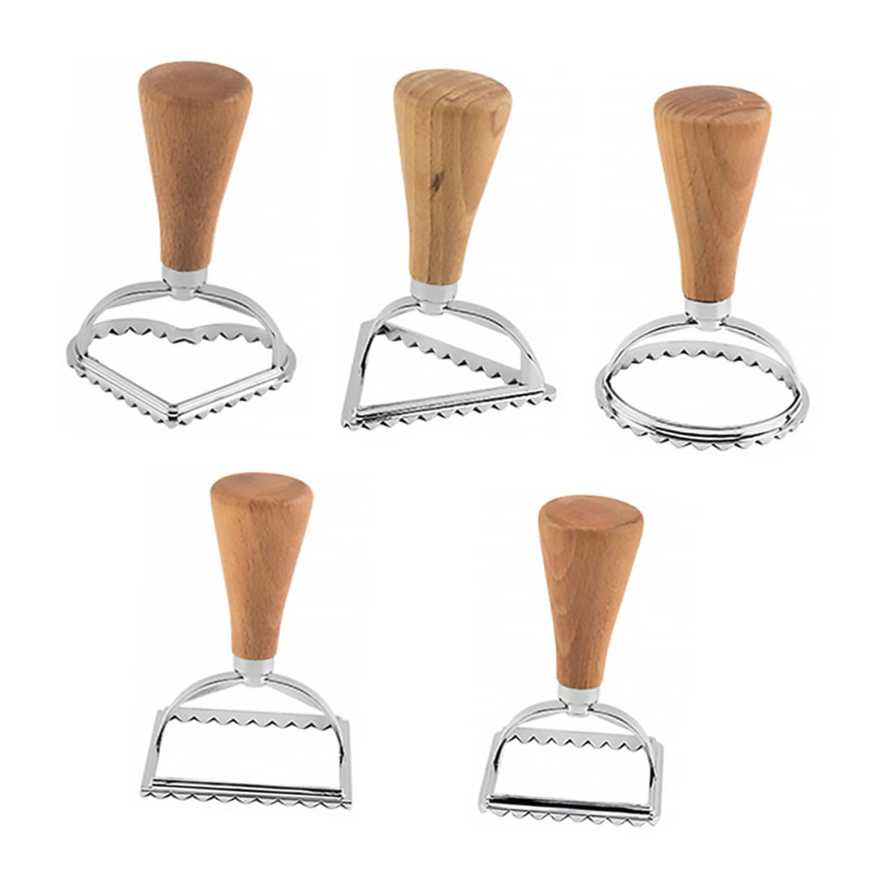 Ciieeo5pcs Biscuit Dough Cookie Ravioli Stamp Cookie Pastry for Baking Cake Plunger Cutters Pastry for Baking Cupcake Baking Gadget Cake Cookie Stainless Steel