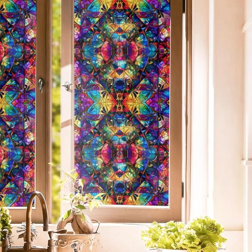 Vinilo Decorativo Vintage Mosaico Multicolor 15.7x118 pulgadas