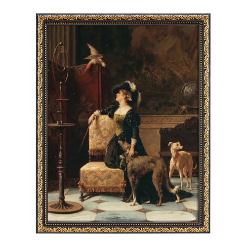 TWING 11x14 Picture Frame Ornate Vintage 11x14 Frame Black Gold 1 Pack