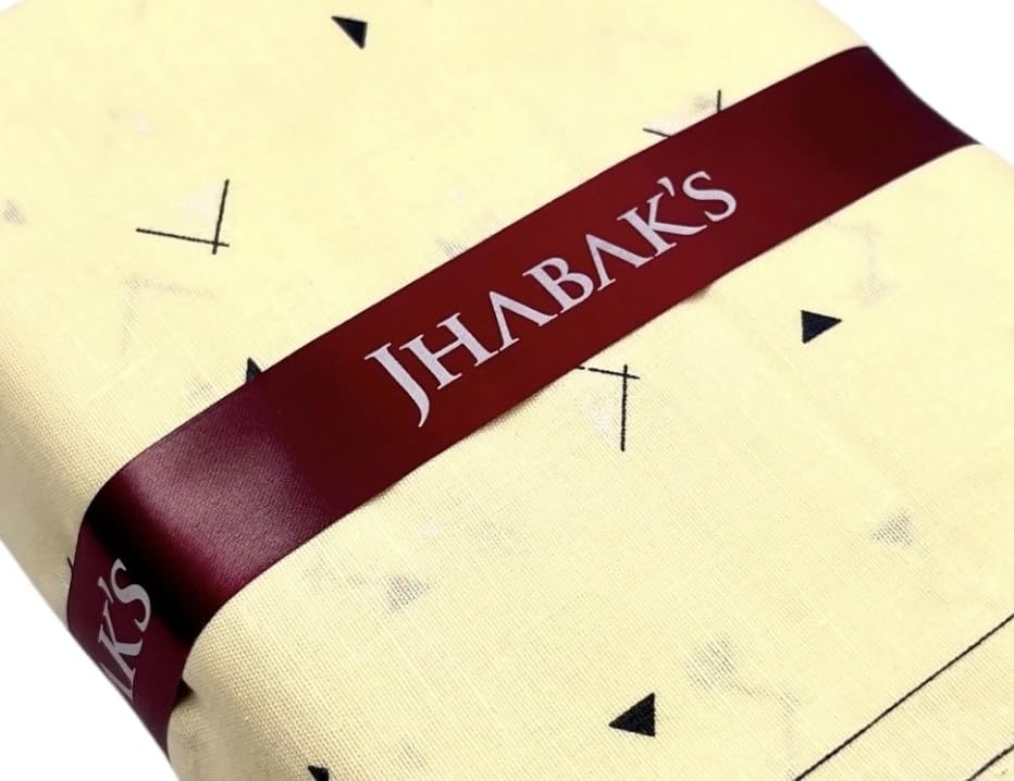 Image of JHABAK'S Unstitched 100% Pure Cotton Shirt Fabric for Men - Shirt Fabric & Kurta Material